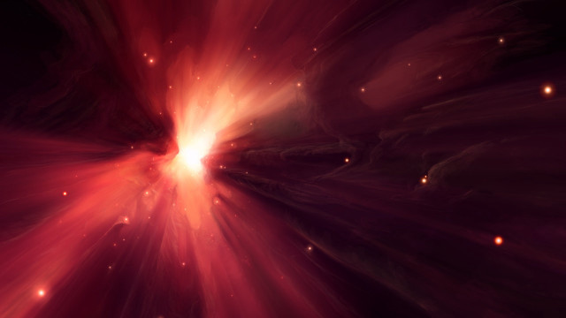 Red black starburst matte burning free wallpaper for desktop - medium preview image