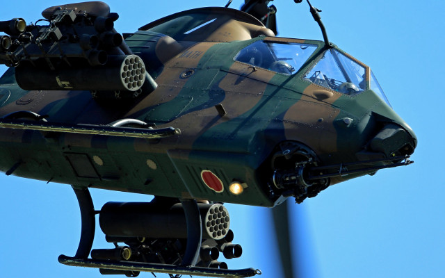 Military helicopter blue sky pilot free wallpaper for desktop - medium preview image