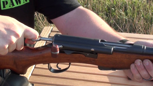 Man holding gun bench woods free wallpaper for desktop - medium preview image