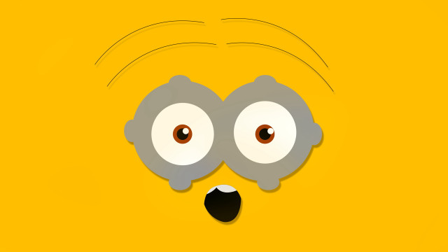 Yellow gray face brown eyes free wallpaper for desktop - medium preview image