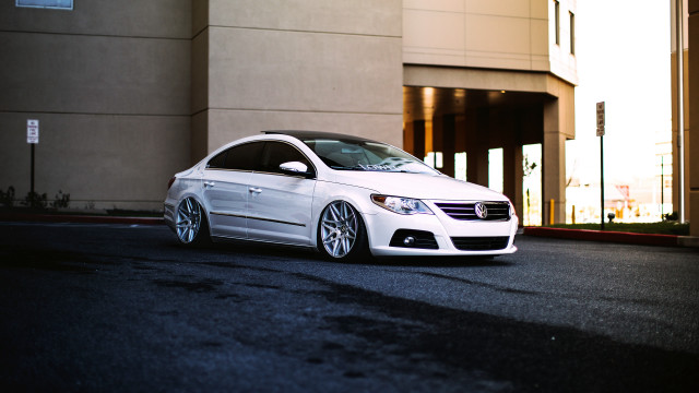 White car parking meter building free wallpaper for desktop - medium preview image