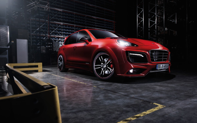 Red car garage headlight yellow free wallpaper for desktop - medium preview image