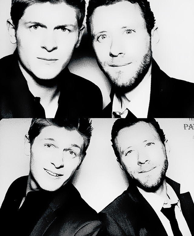 Black white three men suits free wallpaper for mobile - medium preview image