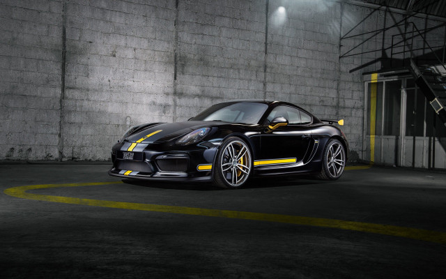 Black sports car parking lot #14 free wallpaper for desktop - medium preview image