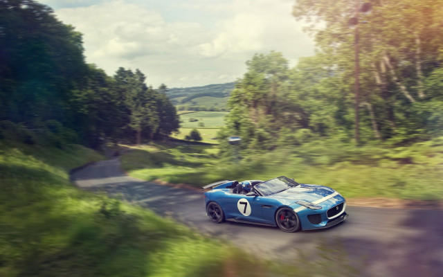 Blue sports car woods road #2 free wallpaper for desktop - medium preview image