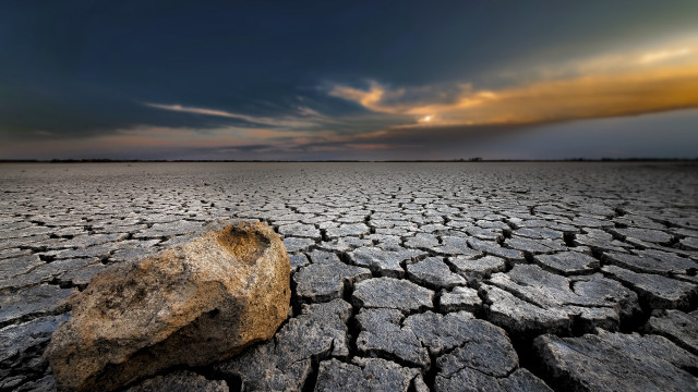 Rock drygrass cloudy sunset mountain free wallpaper for desktop - medium preview image