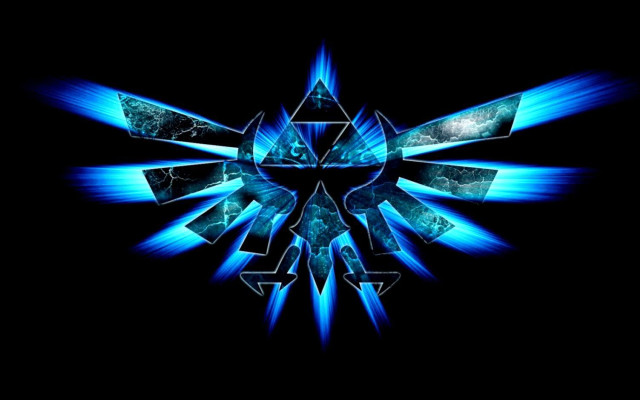 Blue black abstract bird star free wallpaper for desktop - medium preview image