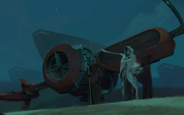 Woman white dress giant object #2 free wallpaper for desktop - medium preview image