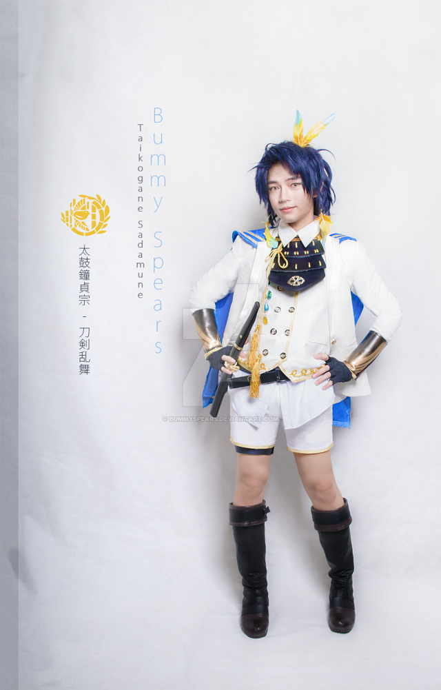 Blue haired woman uniform sword free wallpaper for mobile - medium preview image