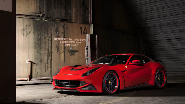 Red sports car garage wood #4 free wallpaper for desktop - medium preview image