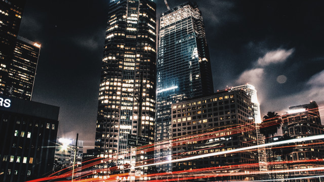 Tokyo night cityscape futurism bridge free wallpaper for desktop - medium preview image