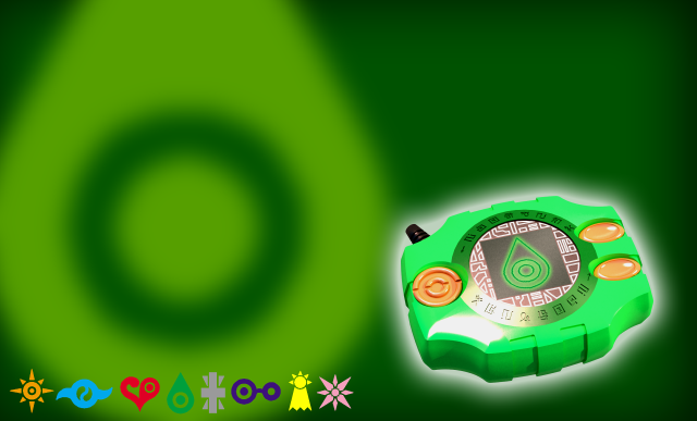 Green circle gradient 3d rayonism free wallpaper for desktop - medium preview image