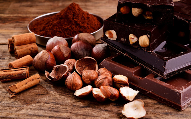 Chocolate nuts spices cocoa cinnamon free wallpaper for desktop - medium preview image