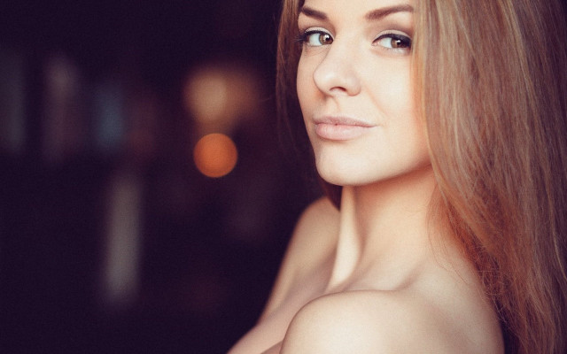 Woman longhair blacktop bokeh sculpture free wallpaper for desktop - medium preview image