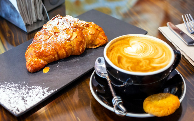 Pastry coffee table fork spoon free wallpaper for desktop - medium preview image