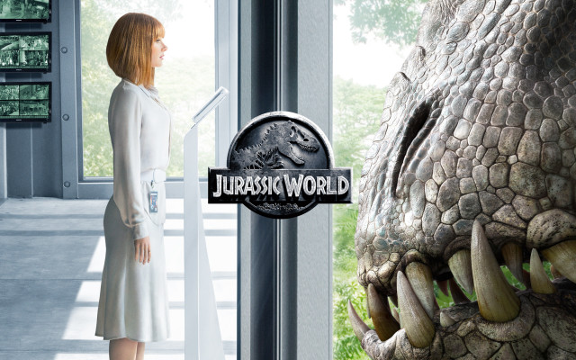 Woman dinosaur lobby jumbo world free wallpaper for desktop - medium preview image