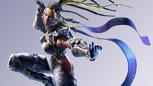 Woman dreadlocks glove blue wave free wallpaper for desktop - medium preview image