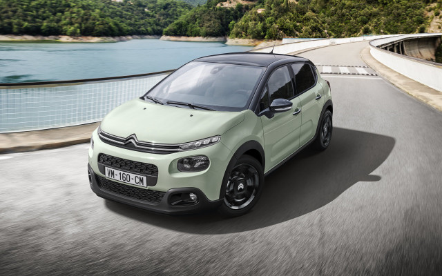 Light green citrole driving lake free wallpaper for desktop - medium preview image