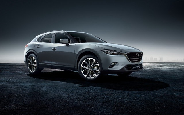 Silver mazda city night galaxy free wallpaper for desktop - medium preview image