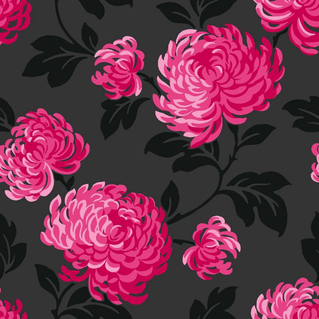 Pink flower black background large free wallpaper for tablet - medium preview image
