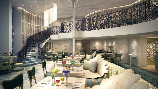 Rococo spiral staircase delaunay fantasy free wallpaper for desktop - medium preview image