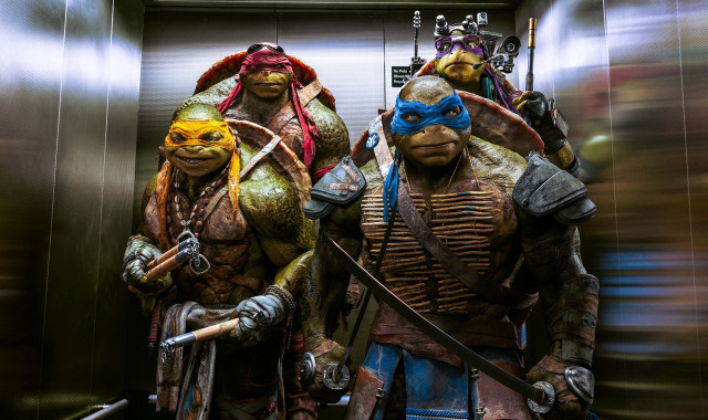 Teenage mutant ninjas elevator swords free wallpaper for desktop - medium preview image