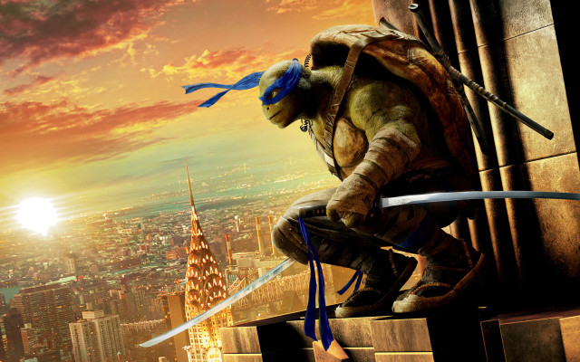 Man turtle suit sword ledge #2 free wallpaper for desktop - medium preview image