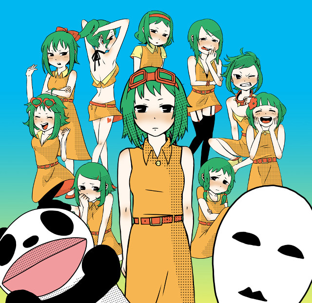 Cartoon characters girl panda face free wallpaper for tablet - medium preview image