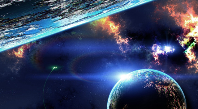 Space planet star background space free wallpaper for desktop - medium preview image