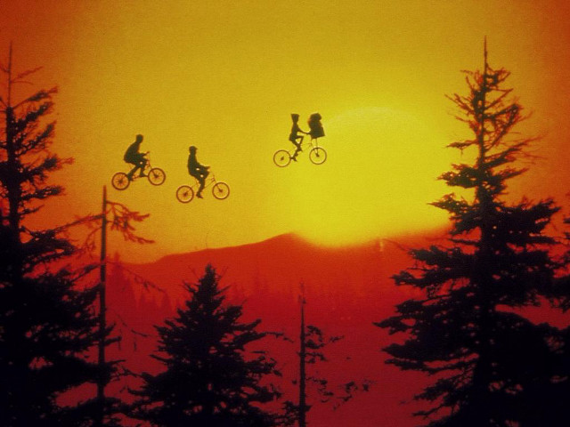 Biking group forest sunset background free wallpaper for desktop - medium preview image