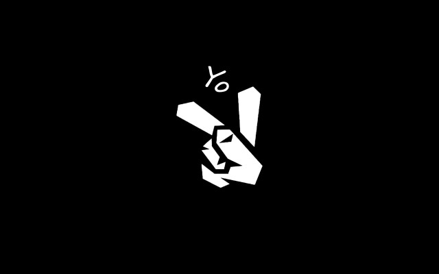 Hand knife letterv black yo free wallpaper for desktop - medium preview image