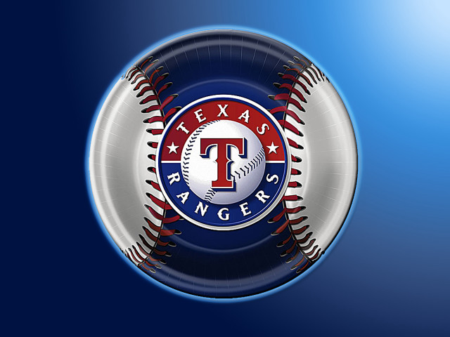 Texas rangers baseball blue background free wallpaper for desktop - medium preview image