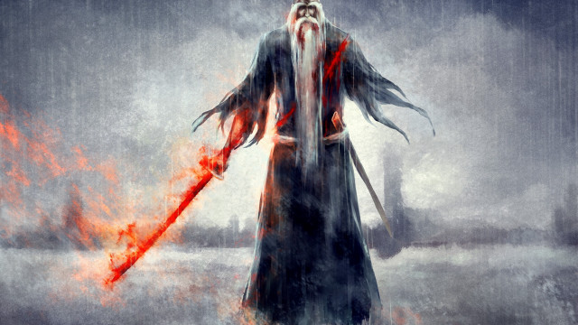 Emperor huizong rain flaming sword free wallpaper for desktop - medium preview image