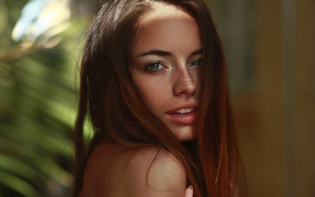 Eszter mattioni green plant portrait free wallpaper for desktop - medium preview image