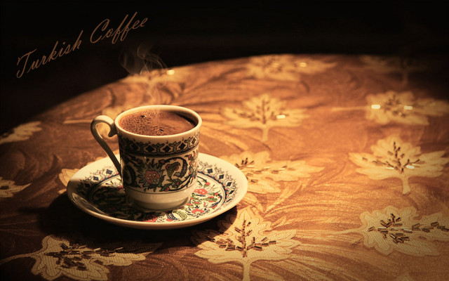 Hot chocolate cup saucer floral free wallpaper for desktop - medium preview image