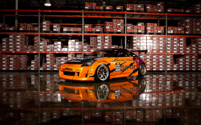 Warehouse reflection car ny vroom free wallpaper for desktop - medium preview image