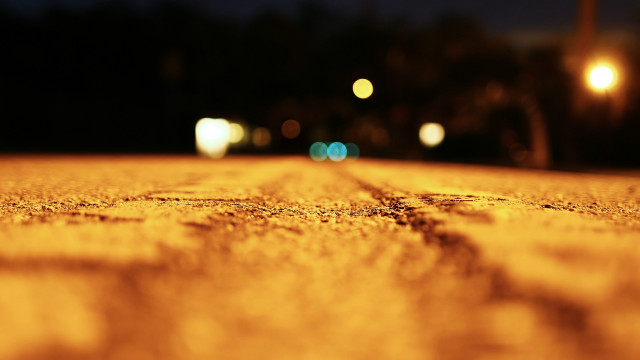 Night lights street blur tilt free wallpaper for desktop - medium preview image