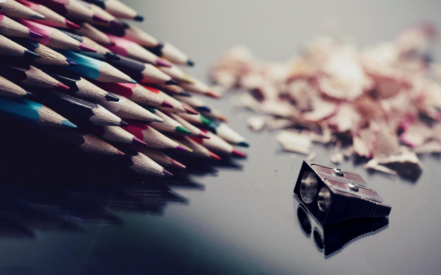 Pencils camera table academic art free wallpaper for desktop - medium preview image