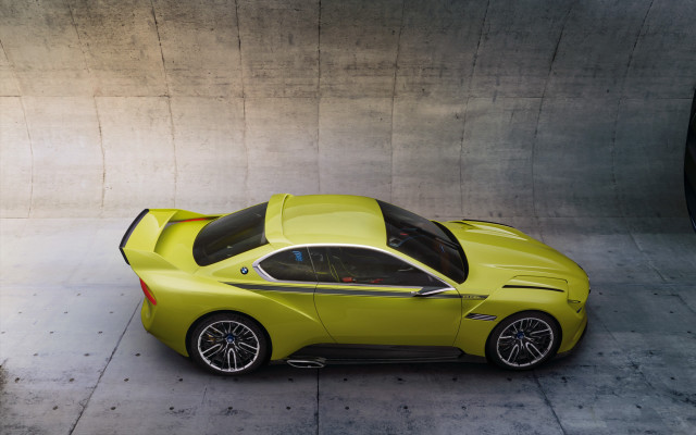 Yellow sports car parking garage #2 free wallpaper for desktop - medium preview image