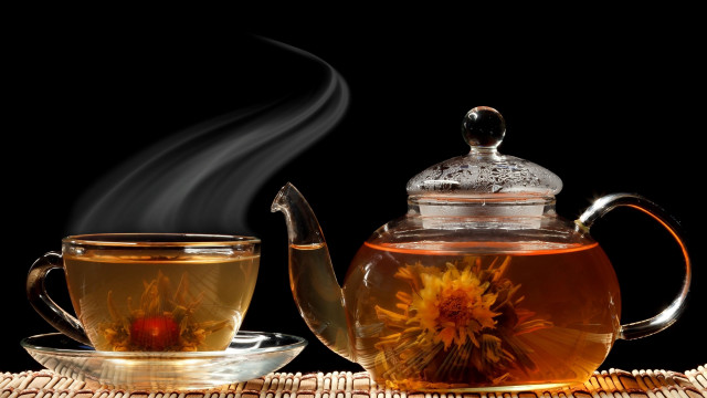 Teapot cup steam basket straws free wallpaper for desktop - medium preview image