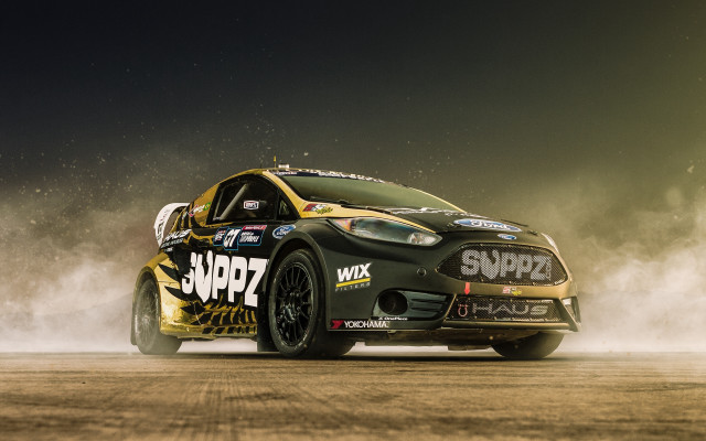 Car dirt road dust night free wallpaper for desktop - medium preview image