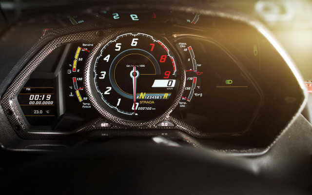 Speedometer dashboard sunlight blurry car free wallpaper for desktop - medium preview image