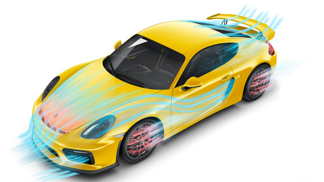 Yellow sports car blue flame free wallpaper for desktop - medium preview image