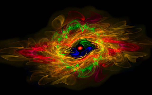 Colorful abstract black background red free wallpaper for desktop - medium preview image