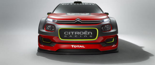 Citroen racing car red grey free wallpaper for desktop - medium preview image