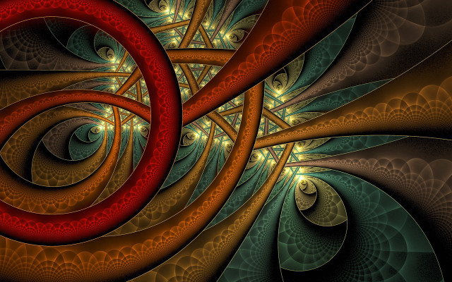 Spiral lights red mandelbrot fractals free wallpaper for desktop - medium preview image