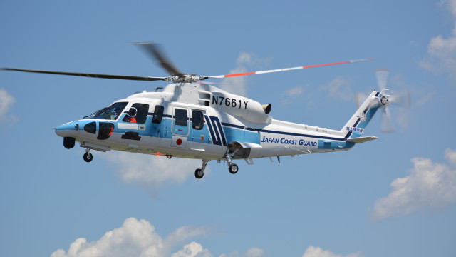 Blue white helicopter clouds red free wallpaper for desktop - medium preview image