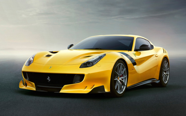 Yellow sports car studio dramatic free wallpaper for desktop - medium preview image