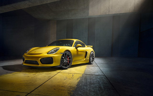 Yellow sports car dark room #27 free wallpaper for desktop - medium preview image