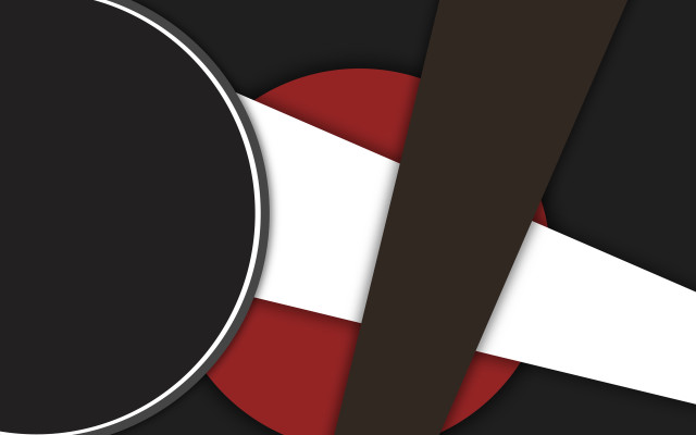 Black white circle red white free wallpaper for desktop - medium preview image